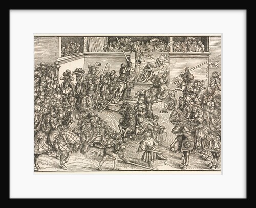 The Second Tournament with the Tapestry of Sampson and the Lion, 1509 by Lucas Cranach