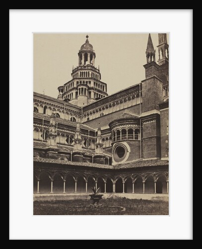 The Small Cloister of the Monastery at Pavia, c. 1860s by Maurizio Lotze (attributed to)