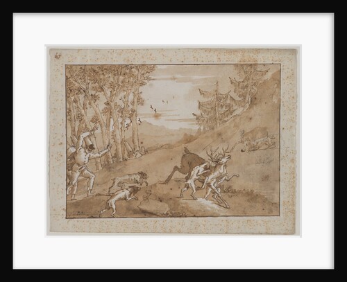 The Stag Hunt, 1790s by Giovanni Domenico Tiepolo