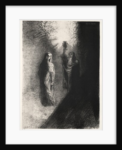 The Temptation of Saint Anthony: He Raises the Bronze Urn, 1888 by Odilon Redon; Becquet; Edmond Deman