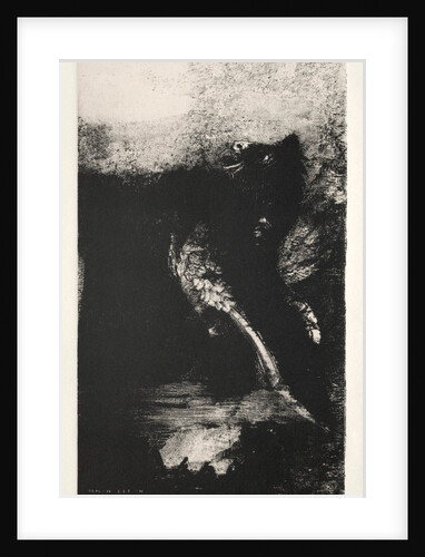 The Temptation of Saint Anthony: The Chimera with Green Eyes Turns, Bays, 1888 by Odilon Redon; Becquet; Edmond Deman