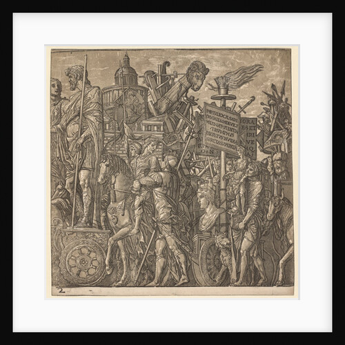 The Triumph of Julius Caesar: Colossal Statues and Siege Equipment, 1593-99 by Andrea Andreani