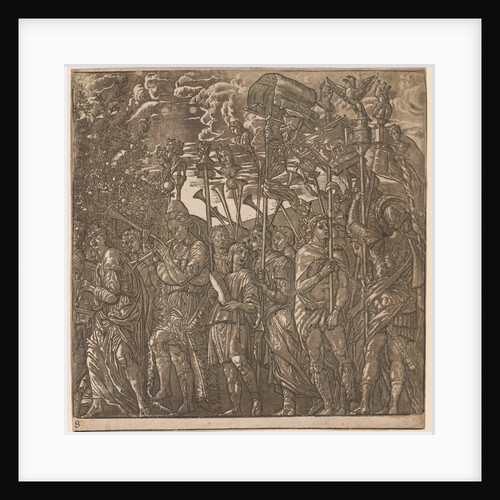 The Triumph of Julius Caesar: Soldiers Carrying Banners and Standards, 1593-99 by Andrea Andreani