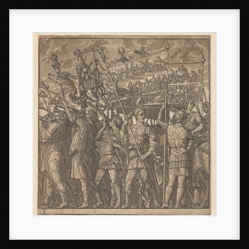 The Triumph of Julius Caesar: Soldiers Carrying the Pictures of War, 1593-99 by Andrea Andreani