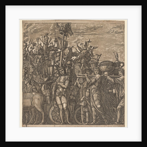 The Triumph of Julius Caesar: Soldiers Marching with Trophies of War, 1593-99 by Andrea Andreani