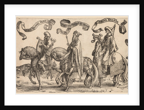 The Twelve Kings of Israel: David, Solomon, Rehoboam, 1515-1517 by Lucas van Leyden