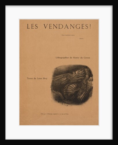 The Vintages!: Title Page, 1894 by Henri de Groux