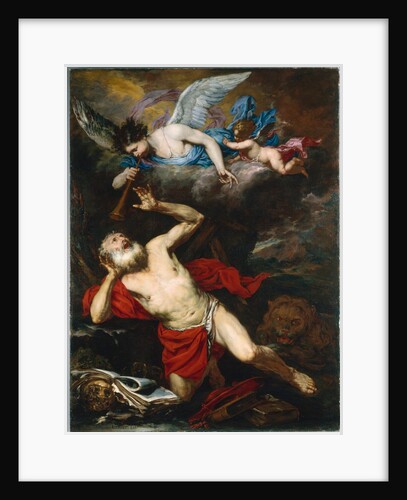 The Vision of Saint Jerome, c. 1660 by Giovanni Battista Langetti