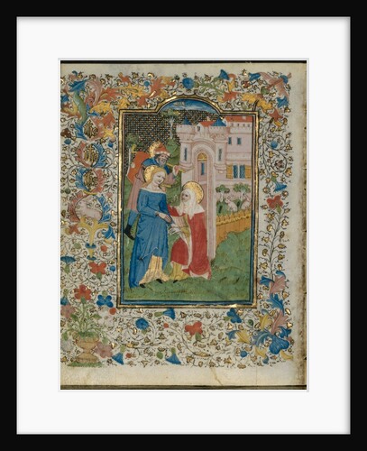 The Visitation: Leaf from a Book of Hours, c. 1420 by Henri d'Orquevaulx; Workshop