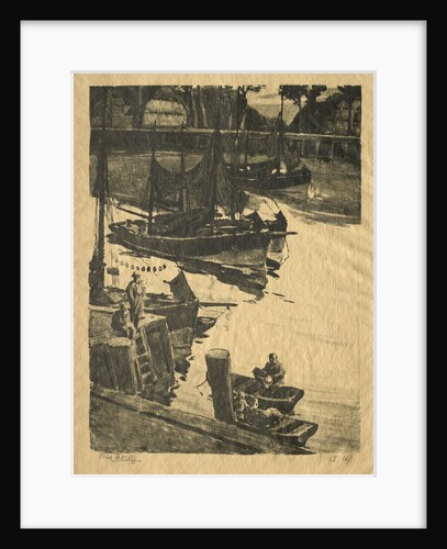 The Wharf by Willem Roelofs