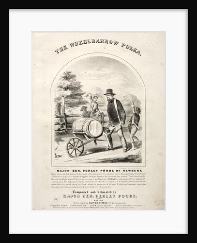 The Wheelbarrow Polka - Sheet Music Cover by Winslow Homer