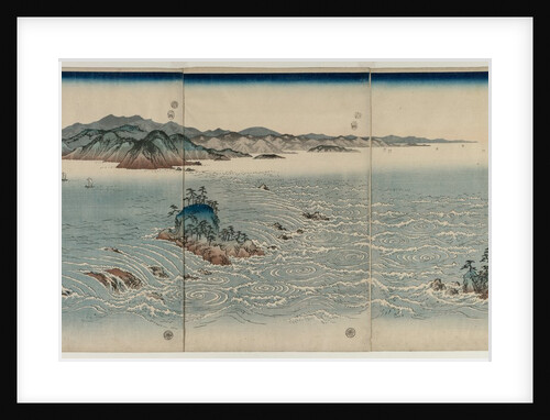 The Whirlpools of Awa, 1857 by Utagawa Hiroshige
