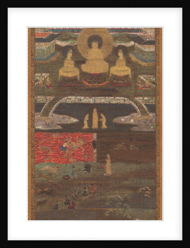 The White Path to the Western Paradise across Two Rivers, 1200s by Unknown