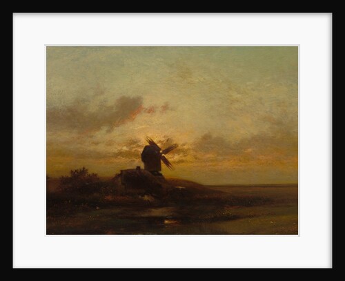 The Windmill, late 1850s by Jules Dupré