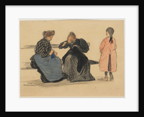 Three Figures, 1900s by Théophile Alexandre Steinlen