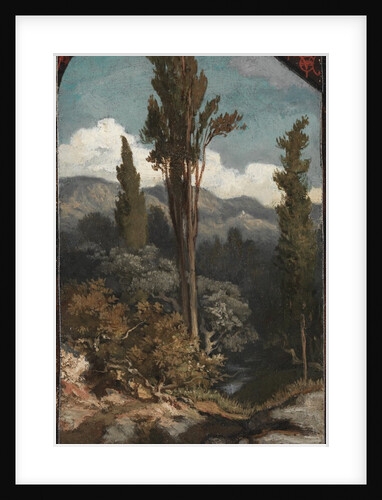 Three Trees: Italy, 1871 by Elihu Vedder