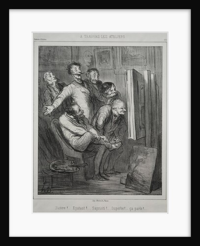 Through the Studios, 1862 by Honoré Daumier