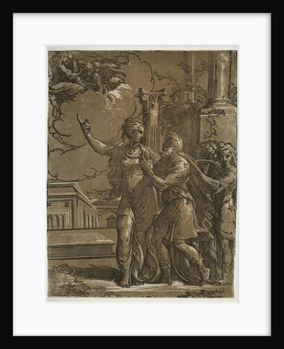 Tiburtine Sibyl and the Emperor Augustus, c. 1527-1530/31 by Parmigianino