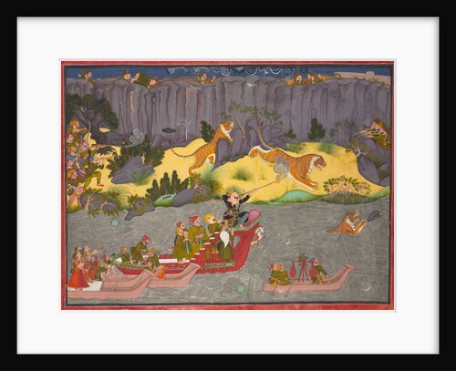 Tiger Hunt of Raja Ram Singh II, c. 1830-1840 by Unknown