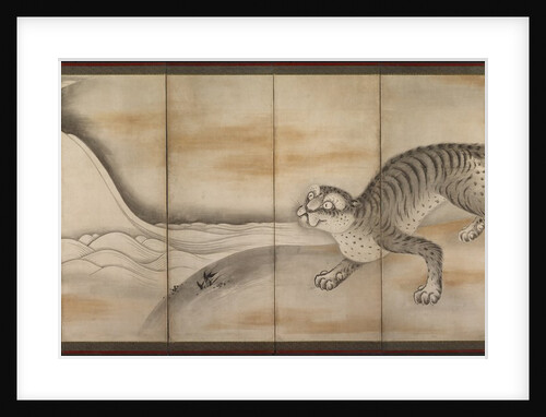 Tiger, early to mid-1600s by Soga Nichokuan (attributed to)