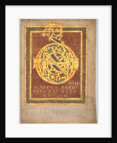 Title Page of Abbot Berno's 'Tonarius:' Initial D[omino], c.1030 by Unknown