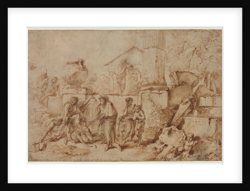 Tobit Burying the Dead, 1640s by Giovanni Benedetto Castiglione