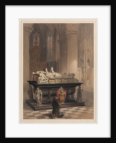 Tomb of De Merode's Family, Gheel by Louis Haghe