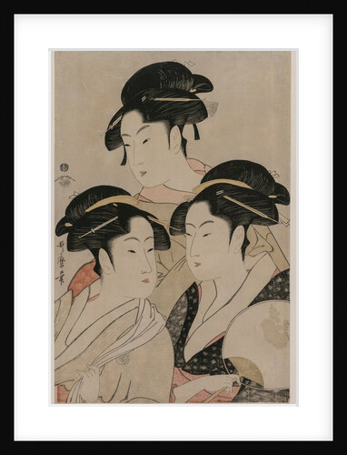 Tomimoto Toyohina, Takashimaya Ohisa, and Naniwaya Okita, c. 1794 by Kitagawa Utamaro