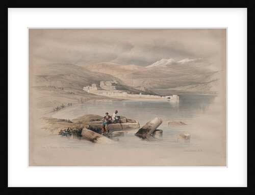 Town of Tiberias Looking Towards Lebanon, 1839 by David Roberts
