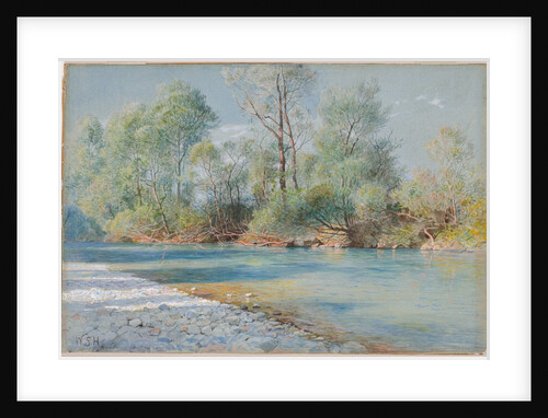 Traunstein River on the Road to Empfig, Bavaria, about 1893-96 by William Stanley Haseltine
