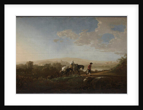 Travelers in Hilly Countryside, c. 1650 by Aelbert Cuyp