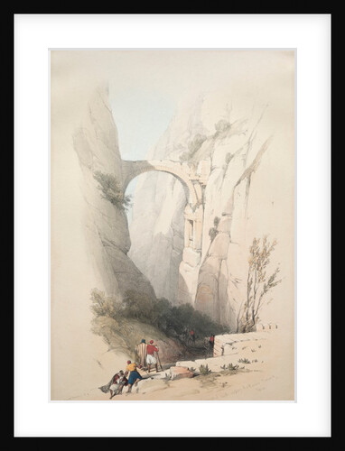 Triumphal Arch Crossing the Ravine Leading to Petra, 1839 by David Roberts