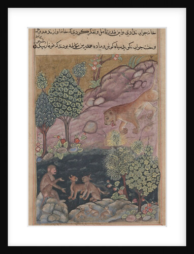 Tuti-Nama: Tale XXIX, The Lion Returns to His Territory and See?, c. 1560 by Unknown