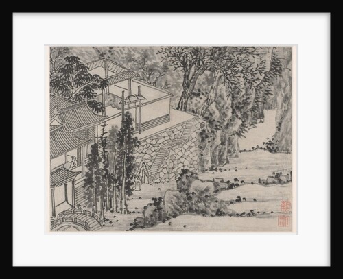 Twelve Views of Tiger Hill, Suzhou: The Enlightened Stone Retreat, after 1490 by Shen Zhou