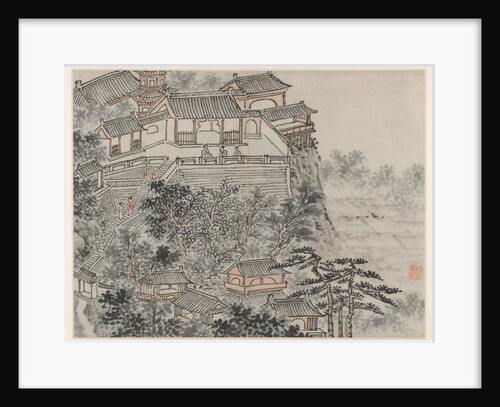 Twelve Views of Tiger Hill, Suzhou: The Five Sages Terrace, after 1490 by Shen Zhou