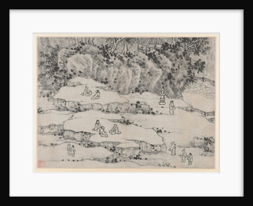 Twelve Views of Tiger Hill, Suzhou: The Nodding Stone Terrace, Tiger Hill…, after 1490 by Shen Zhou