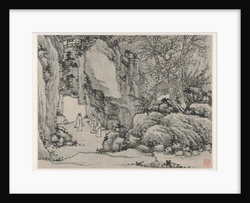 Twelve Views of Tiger Hill, Suzhou: The Sword Spring, Tiger Hill, after 1490 by Shen Zhou