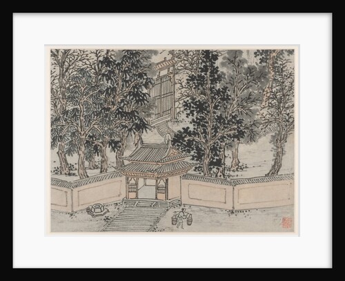 Twelve Views of Tiger Hill, Suzhou: Tiger-Flight Spring at the Back Gate, after 1490 by Shen Zhou