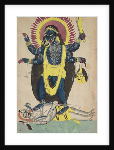 Two Aspects of Kali: Kali Dancing on Shiva, c. 1880 - 1890 by Unknown