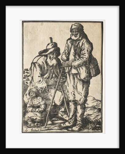 Two Beggars and Leprous Child by Ludolph Büsinck