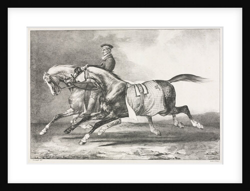 Two Dappled Horses Exercising, 1822 by Théodore Géricault