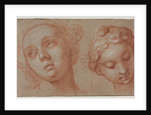 Two Female Heads, first half 17th century by Abraham Bloemaert