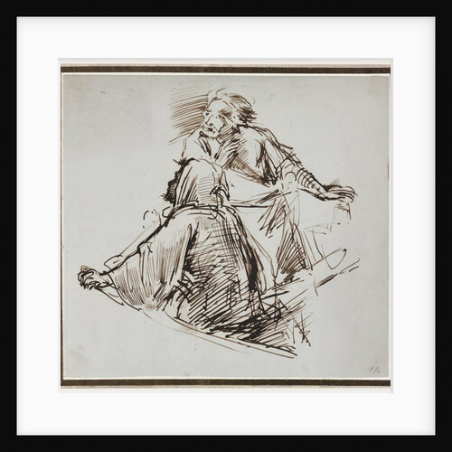Two Male Figures, c. 1829 by George Richmond