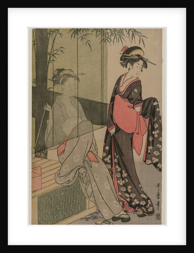 Two Women by a Bamboo Blind, c. 1797 or 1798 by Kitagawa Utamaro