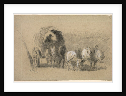 Un Chariot de farinier, c. 1895 by Albert Charles Lebourg