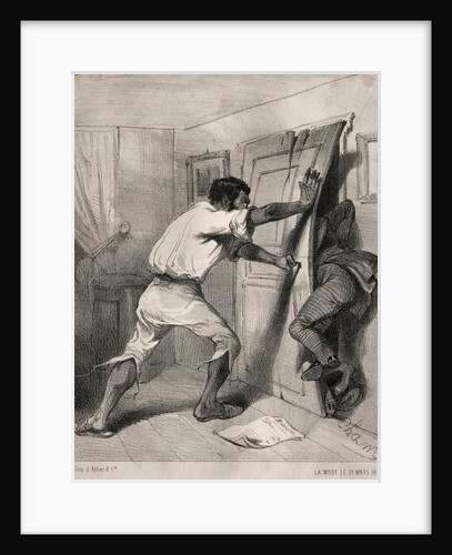 Un Créancier trop pressé, 1840 by Cham