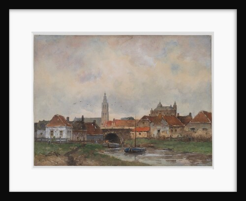 Upper Lock at Steenbergen, 1800s by Willem C Rik