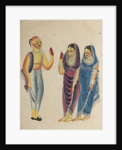 Vaishnava Devotee with Two Women, 1800s by Unknown