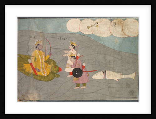 Vanasura's Sons Submit to Krishna: Scene from the Aniruddha Usha Section of Krishna Lila, c. 1840 by Unknown