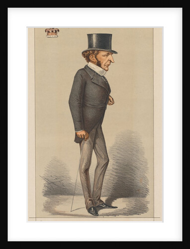 Vanity Fair: Statesman No. 26 'When Birth cannot lead, Brains must.', 1869 by Carlo Pellegrini